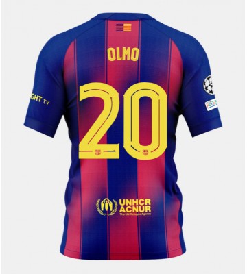 Barcelona Dani Olmo #20 Hjemmebanetrøje 2025-26 Kortærmet